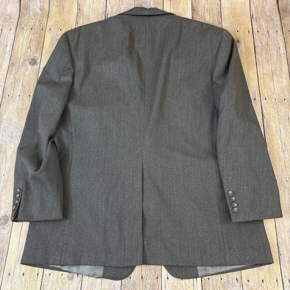 Polo Ralph Lauren Olive Drab Blazer Sport Coat Suit Jacket Mens Size 44R - Picture 11 of 12